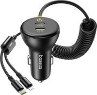 Фото - Зарядное устройство BASEUS Circular Plastic (C+C) + (C+L) Cable 60W