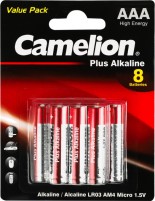 Фото - Аккумулятор / батарейка Camelion Plus  8xAAA LR03-BP(5+3)