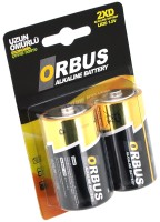 Фото - Аккумулятор / батарейка Orbus Alkaline 2xD