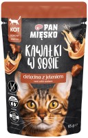 Фото - Корм для кошек PAN MIESKO Adult Veal/Deer in Sauce 85 g