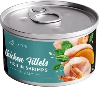 Фото - Корм для кошек Savory Kitten Chicken/Shrimps in Jelly 70 g
