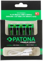 Фото - Аккумулятор / батарейка Patona 4xAA 3000 mWh USB-C