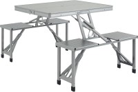 Фото - Туристическая мебель Outsunny Folding Picnic Table with 4 Seats and Umbrella Hole