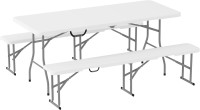 Фото - Туристическая мебель Outsunny 3 Piece 6ft Folding Picnic Table and Bench Set