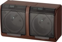 Фото - Розетка Elektro-Plast Hermes 0322-05 коричневый