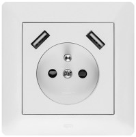 Фото - Розетка Elektro-Plast Astoria 3288-00 белый