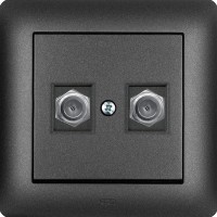Фото - Розетка Elektro-Plast Astoria 3287-19 черный
