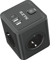 Фото - Зарядное устройство RZTK Power Cube 4 + 2xUSB-A + USB-C 20W
