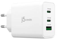 Фото - Зарядное устройство j5create 65W GaN USB-C 3-Port Charger