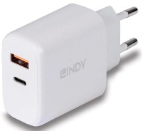 Фото - Зарядное устройство Lindy USB Type A+C GaN Charger 30W