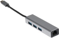 Фото - Картридер / USB-хаб Maplin USB-C Multiport Hub to 3x USB-A 3.0/Gigabit RJ45