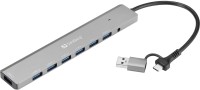 Фото - Картридер / USB-хаб Sandberg USB-C/A to 7xUSB 3.0 Hub