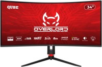 Фото - Монитор QUBE Overlord C34UQ180H 34 "  черный