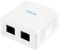 Фото - Розетка Cablexpert NCAC-2U5E-01 белый
