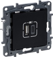 Фото - Розетка Legrand Niloe Step 863540 черный