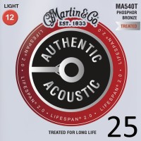 Фото - Струны Martin Authentic Acoustic Lifespan 2.0 Phosphor Bronze 12-54 (25 Sets)