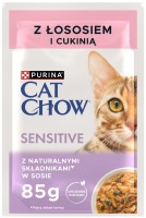 Фото - Корм для кошек Cat Chow Adult Sensitive Salmon/Zucchini Pouch 85 g
