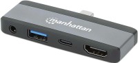 Фото - Картридер / USB-хаб MANHATTAN USB-C PD to HDMI 4-in-1 Laptop and Tablet Travel Docking Station