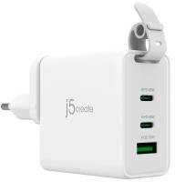 Фото - Зарядное устройство j5create 65W GaN USB-C 3-Port Travel Charger