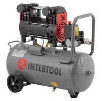 Фото - Компрессор Intertool PT-0032 24&nbsp;л сеть (230 В)