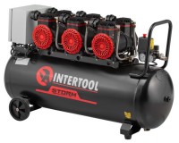 Фото - Компрессор Intertool Storm PT-0041 100&nbsp;л сеть (230 В)
