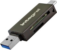 Фото - Картридер / USB-хаб Integral USB 3.0 Dual Slot Type-A & Type-C microSD and SD Card Reader