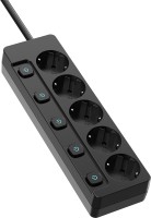 Фото - Сетевой фильтр / удлинитель ColorWay CW-PSEA52SBK