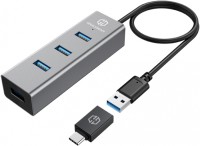 Фото - Картридер / USB-хаб Graugear G-HUB4-AC