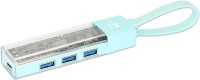 Фото - Картридер / USB-хаб MANHATTAN Transparent 4-Port USB 3.0 Type-C / Type-A Combo Hub
