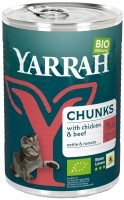 Фото - Корм для кошек Yarrah Organic Chunks with Chicken and Beef 405 g