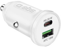 Фото - Зарядное устройство SBS Car Charger USB-A + USB-C 20W