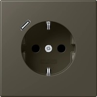 Фото - Розетка JUNG LC 1520-18C 241 графит