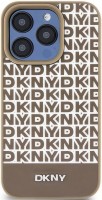 Фото - Чехол DKNY Leather Printed Pattern Metal Logo MagSafe for iPhone 15 Pro