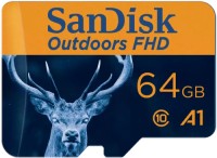 Фото - Карта памяти SanDisk Outdoors FHD microSD UHS-I 64&nbsp;ГБ