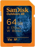 Фото - Карта памяти SanDisk Outdoors 4K SDXC UHS-I 64&nbsp;ГБ 2&nbsp;шт