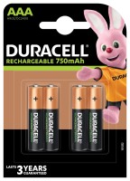 Фото - Аккумулятор / батарейка Duracell 4xAAA Recharge 750 mAh