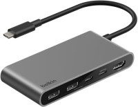 Фото - Картридер / USB-хаб Belkin Connect USB-C 5-Port Hub with Dual USB-C Ports