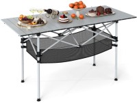 Фото - Туристическая мебель Costway Folding Camping Table with Aluminum Tabletop and Mesh Bag