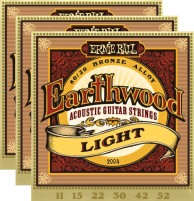 Фото - Струны Ernie Ball Earthwood 80/20 Bronze 11-52 (3-Pack)