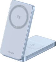 Фото - Зарядное устройство Ugreen MagFlow 2-in-1 Magnetic Wireless Charger 25W