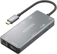 Фото - Картридер / USB-хаб Aisens ASUC-9P018-GR