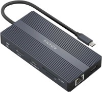 Фото - Картридер / USB-хаб Aisens ASUC-12P017-GR