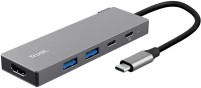 Фото - Картридер / USB-хаб Trust Dalyx 5-in-1 Multiport Adapter