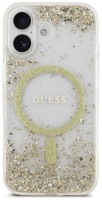 Фото - Чехол GUESS HC Resin Bottom Glitter MagSafe for iPhone 17