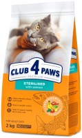 Фото - Корм для кошек Club 4 Paws Sterilised Salmon  2 kg