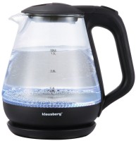 Фото - Электрочайник Klausberg KB-9003 1630&nbsp;Вт 1.2&nbsp;л  черный