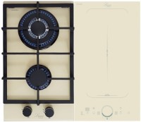 Фото - Варочная поверхность Luxor RI PG Induction 60 GAS BG BK бежевый