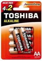 Фото - Аккумулятор / батарейка Toshiba Alkaline 6xAA
