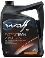 Фото - Трансмиссионное масло WOLF Extendtech 75W-80 GL5 5&nbsp;л