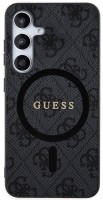 Фото - Чехол GUESS Leather Metal Logo with MagSafe for Galaxy S25